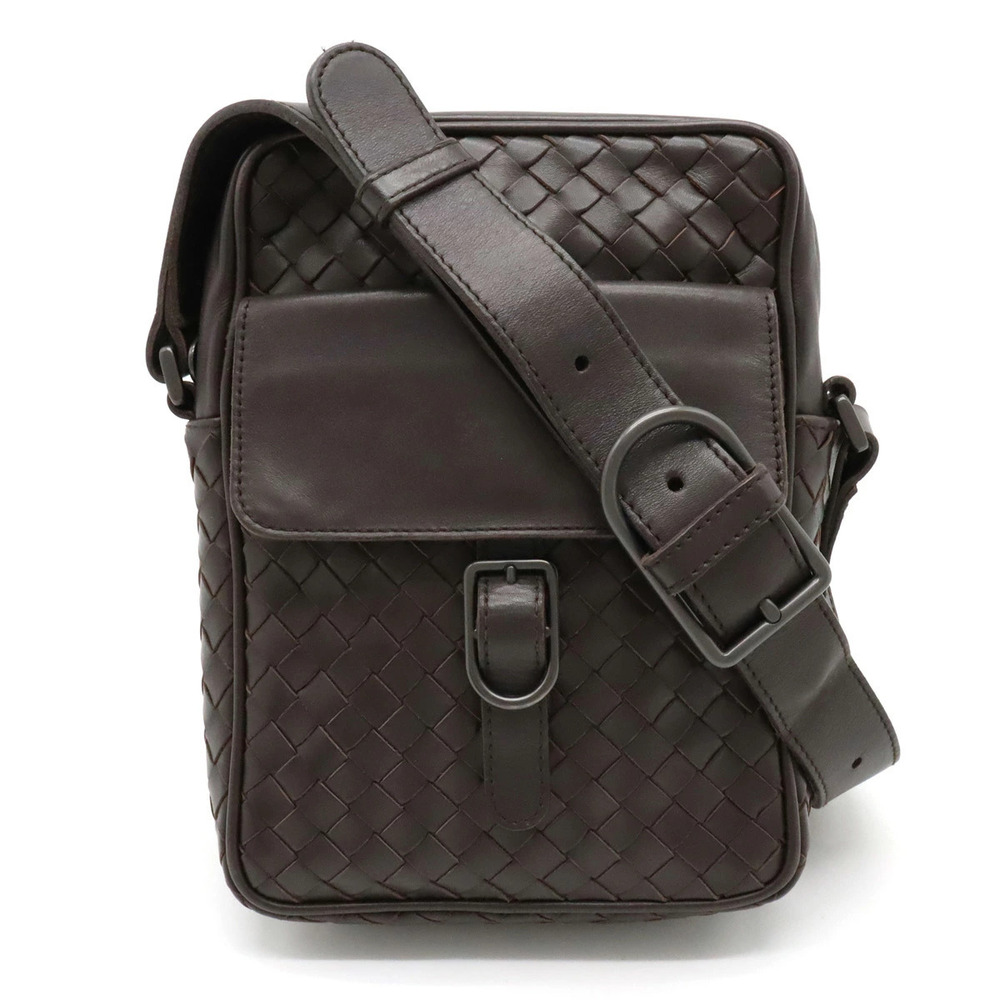 BOTTEGA VENETA Crossbody Bag Pouch Dark Brown